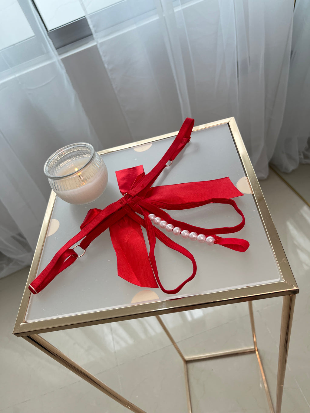 Tanga Erótica de Perlas Ajustable - Lencería Sensual Unitalla | NENA MX