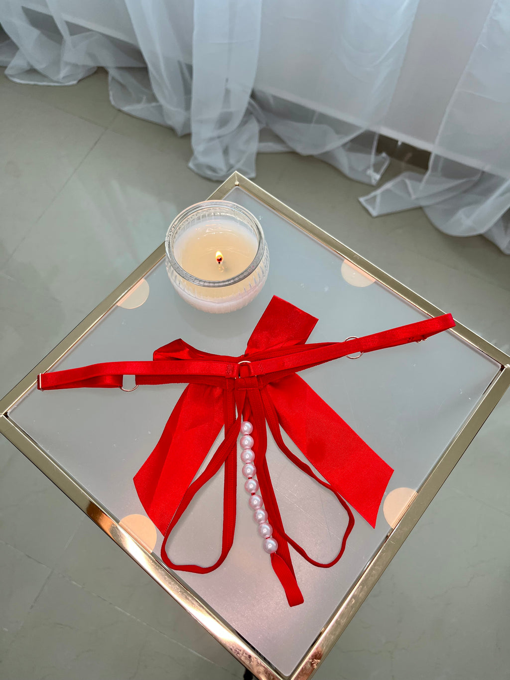 Tanga Erótica de Perlas Ajustable - Lencería Sensual Unitalla | NENA MX