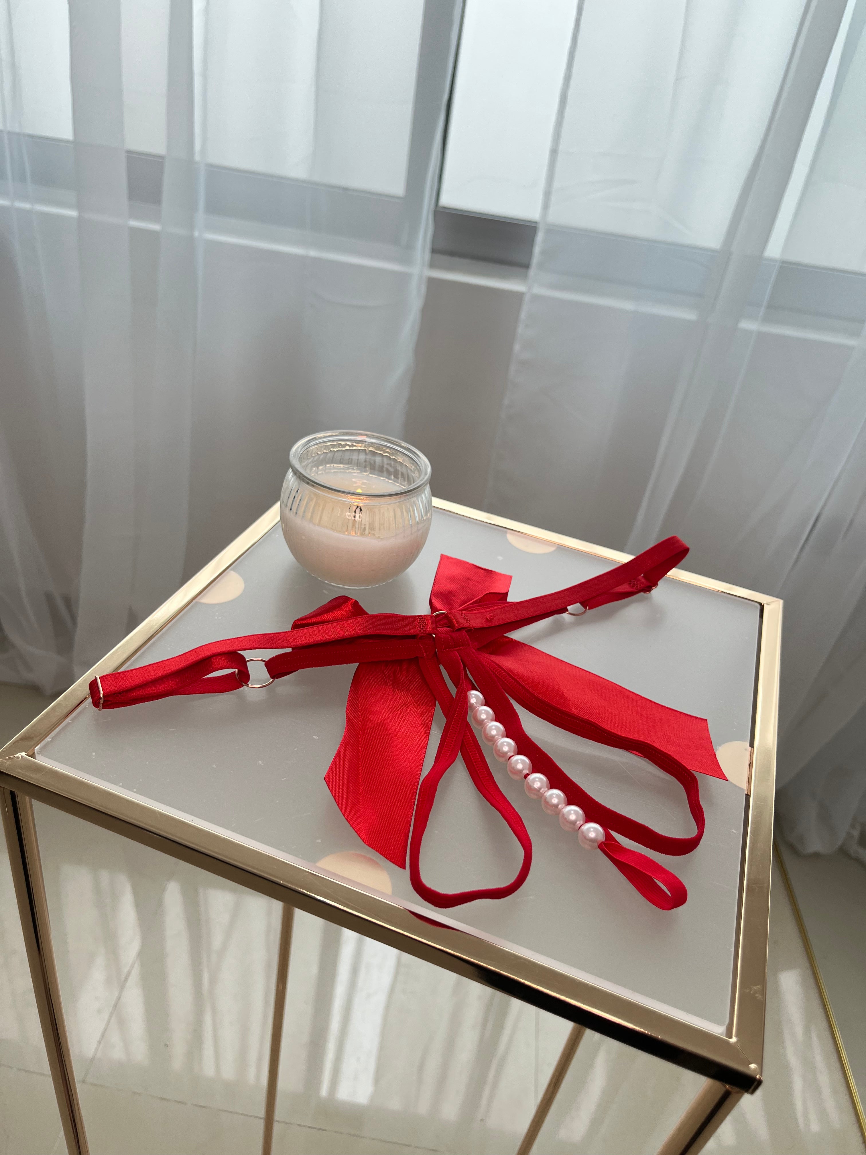 Tanga Erótica de Perlas Ajustable - Lencería Sensual Unitalla | NENA MX