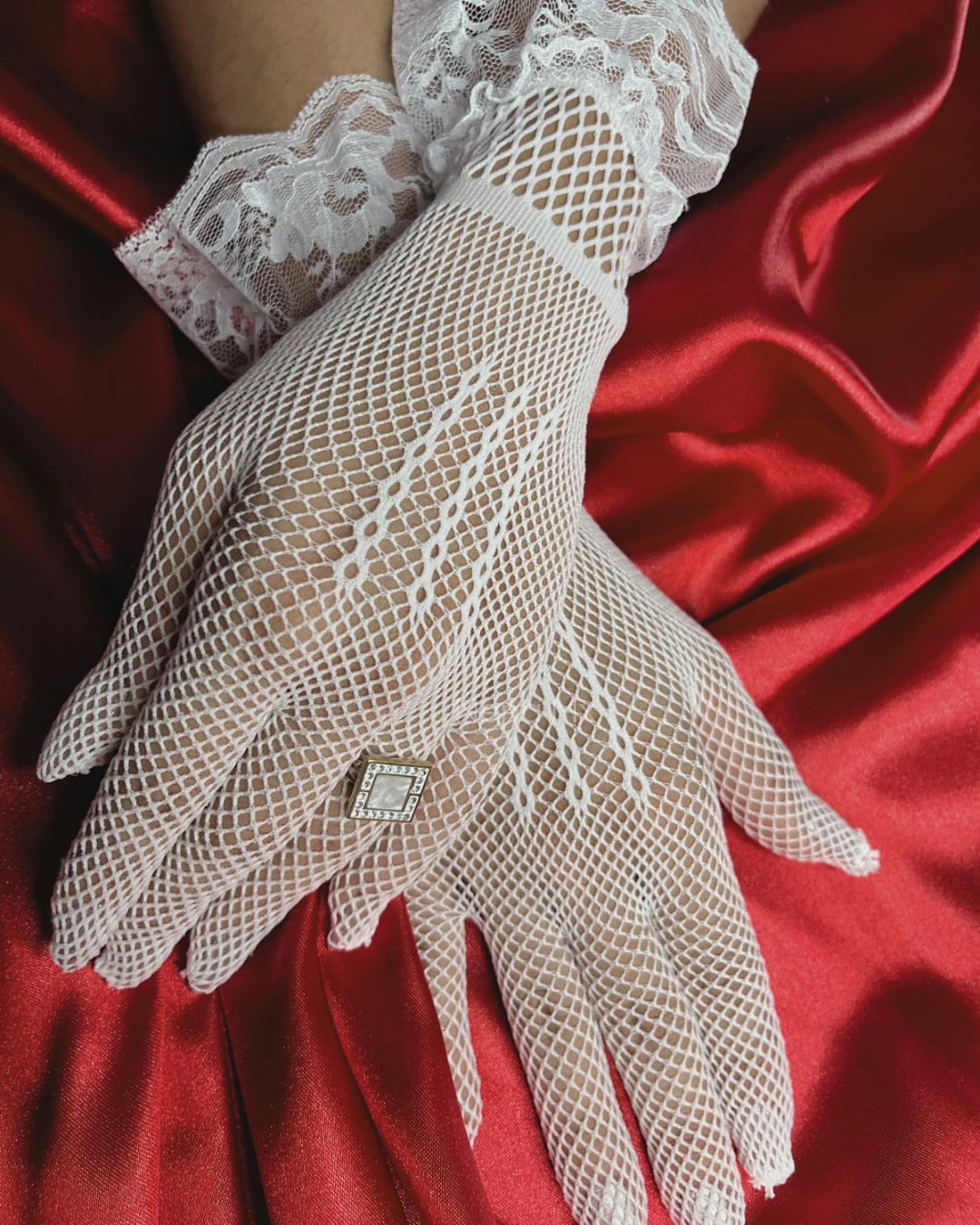 Anne Guantes de Red Blanco | NENA MX