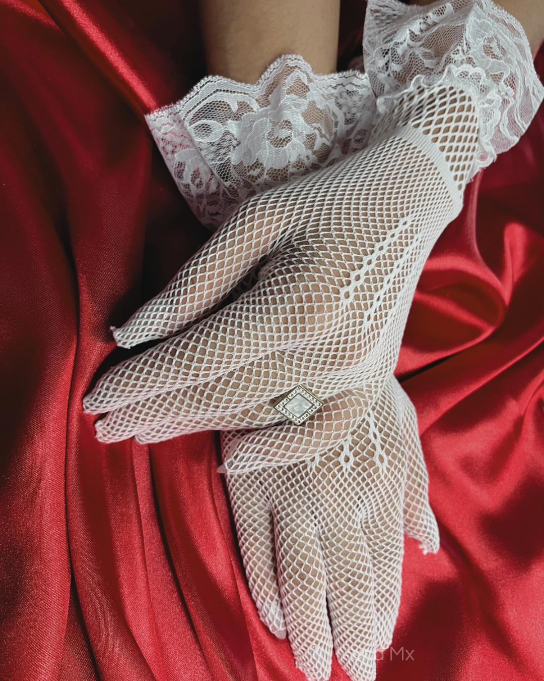 Anne Guantes de Red Blanco | NENA MX