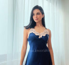 Duquesa Vestido Lencero Azul Rey | NENA MX