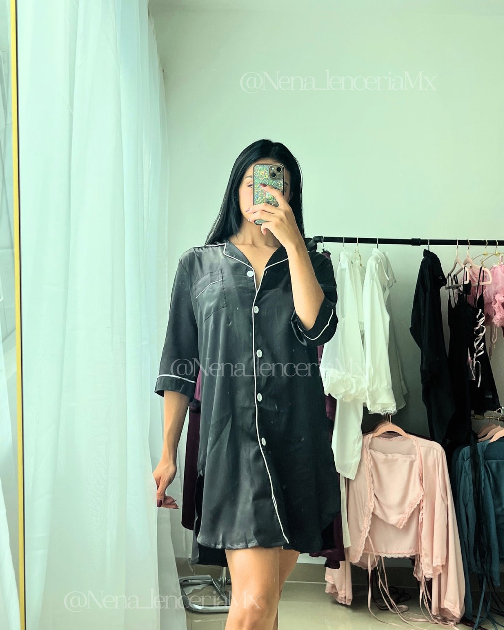Magnolia Vestido de Satín Pijama | NENA MX