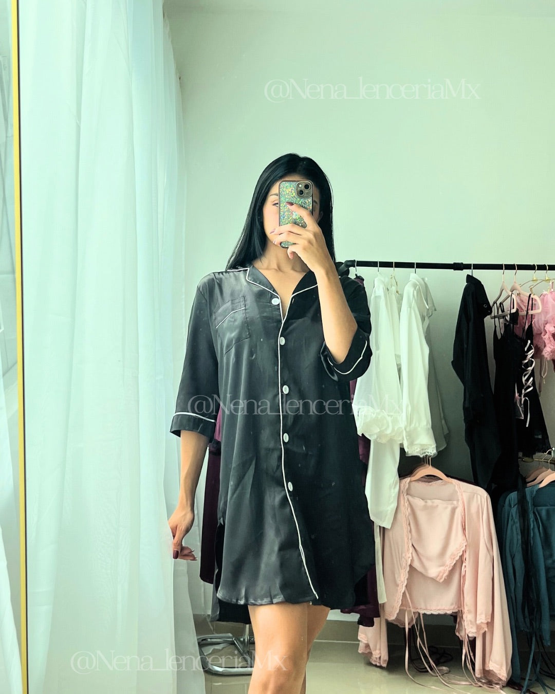 Magnolia Vestido de Satín Pijama | NENA MX