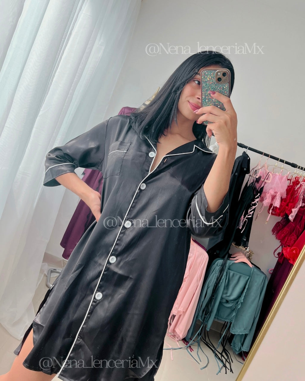 Magnolia Vestido de Satín Pijama | NENA MX