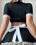 Disfraz de Mucama Negro con Accesorios | NENA MX